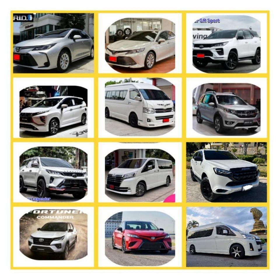 รถเก๋ง 7ที่นั่งSuv รถตู้Vip